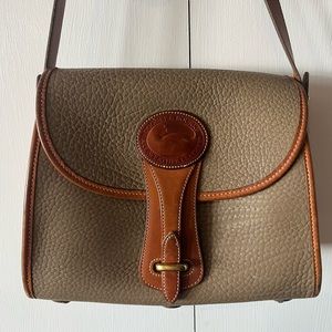 Vintage Dooney & Burke Equestrian Crossbody Bag